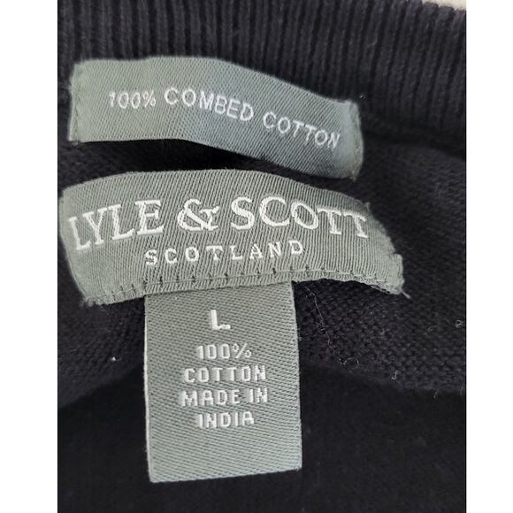 Lyle & Scott Sweater Vest Mens Large Vintage 80's Grandpa Academia Sweater Vest - Picture 6 of 6